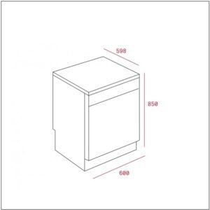 Alternative view of Lavavajillas Freestanding / Empotrable Freestanding Teka LP8 850 M 60 Cm (24 pulgadas)