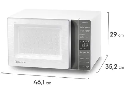Micro-ondas Electrolux 23L Branco Efficient R$499 - Image 3